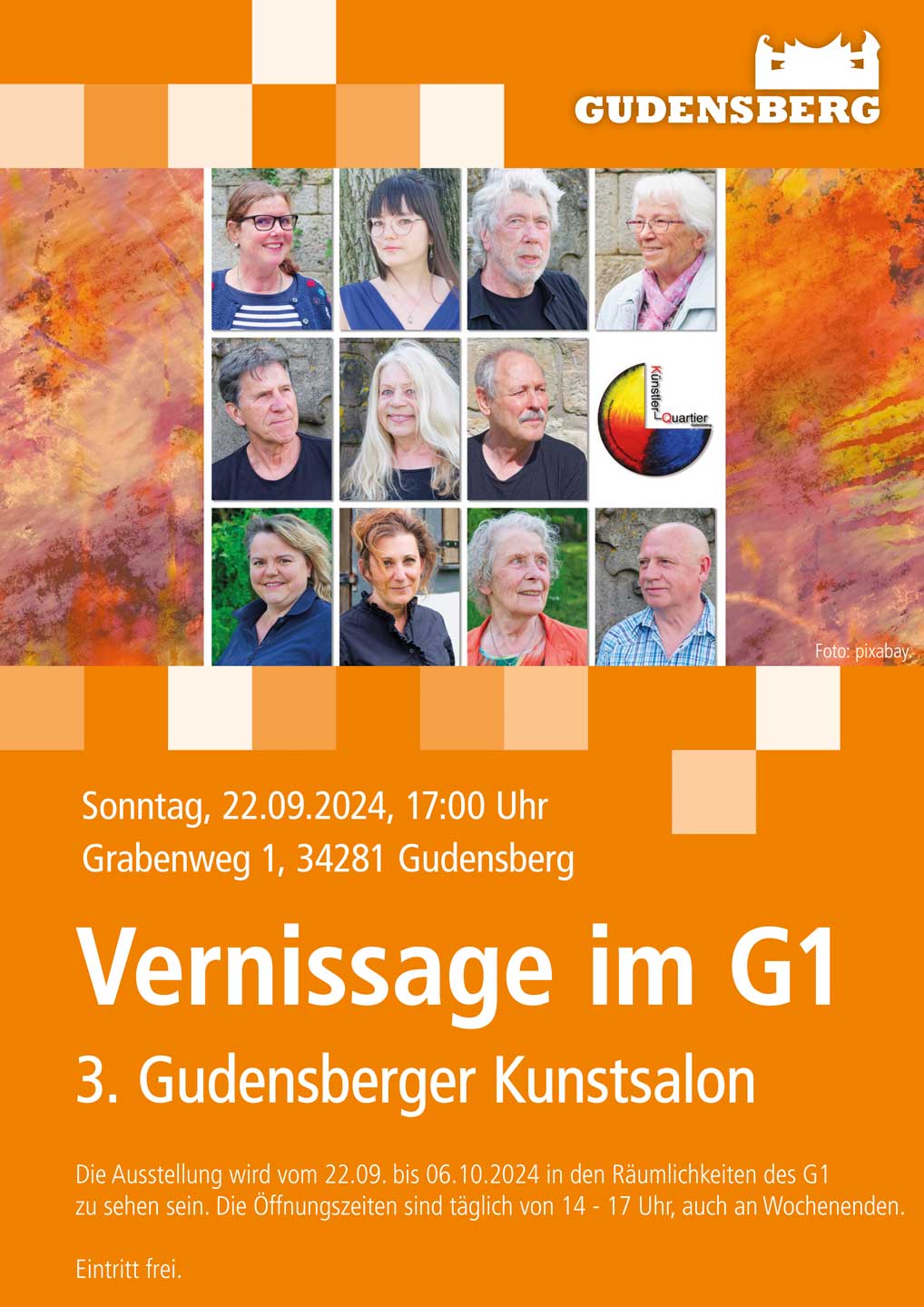 offizielles Werbeplakat, 2. Gudensberger Kunstsalon